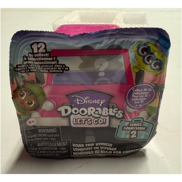 Disney Doorables Let’s Go Series 2 Mystery Road Trip Vehicle + Stylized Figure - Picture 1 of 5